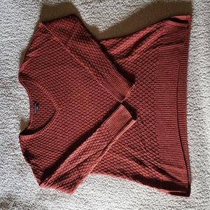 AE V-Neck Metal Logo Sweater